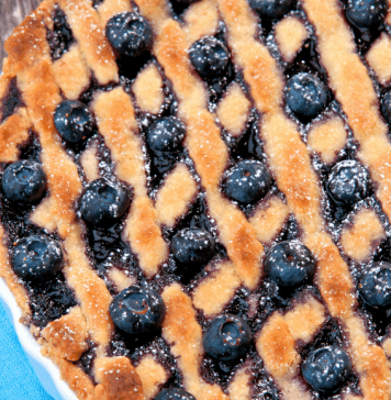 Blueberry Pie Recipe for the Fourth of July blueberry pie