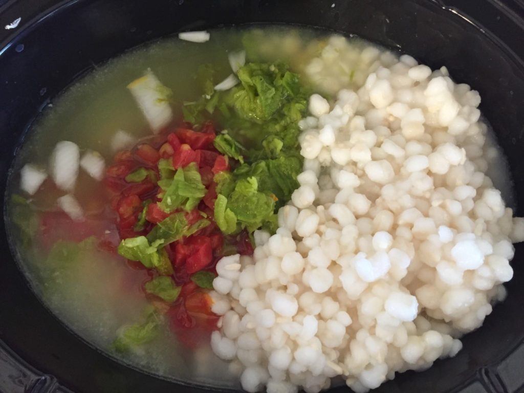 Green Chile Chicken Posole from Albuquerque Moms Blog