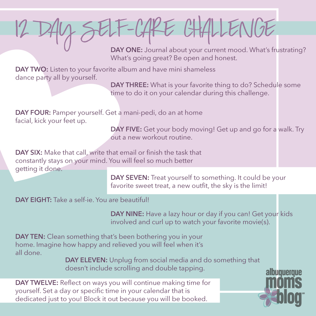 12-Day Self-Care Challenge (Includes Printable)