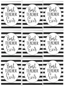 teacher appreciation tags, printable