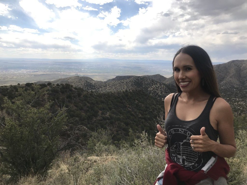 hiking in the Sandia Mountains