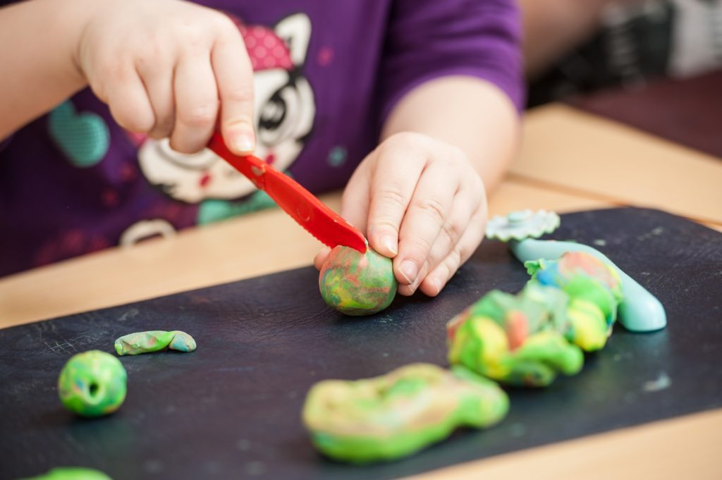 Mixing Play Dough and Other Things I've Decided to "Let Go" by Albuquerque Moms Blog