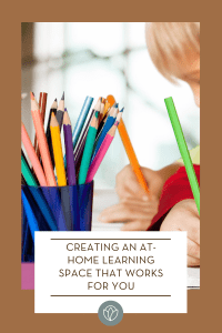 creating an at-home learning space, ABQ Mom