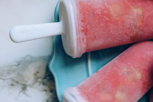 End-of-Summer Strawberry Popsicles