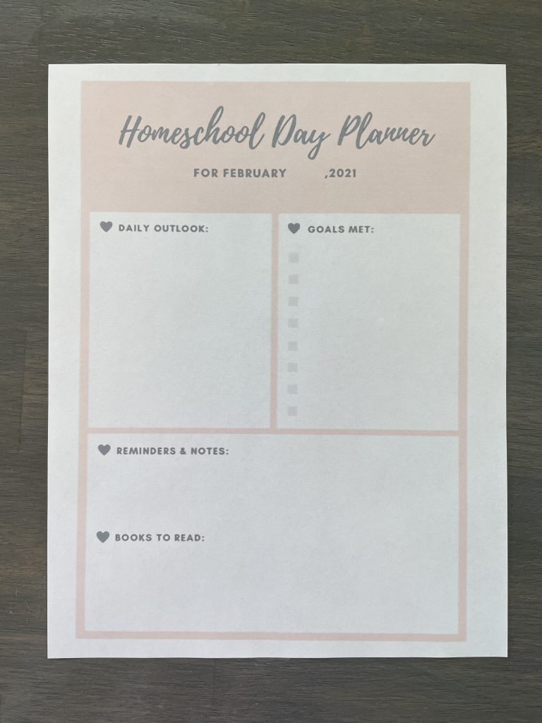 Schooling Your Littles at Home? Try This Easy Planner!