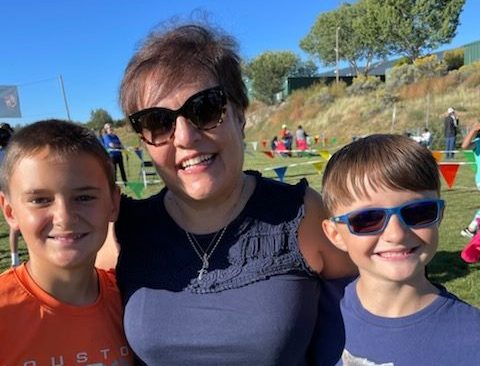 Ashley's mom with two of her boys 