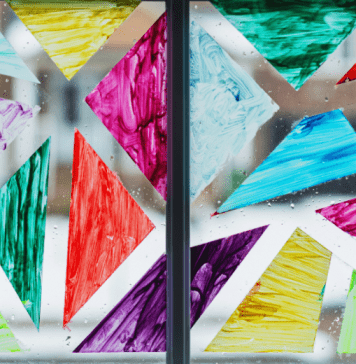 Create Your Own Stained Glass Window + Make Your Own Chalk