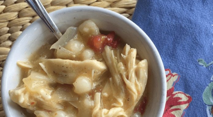 Easy Crock Pot Green Chile Chicken Posole Easy Crock Pot Green Chile Chicken Posole