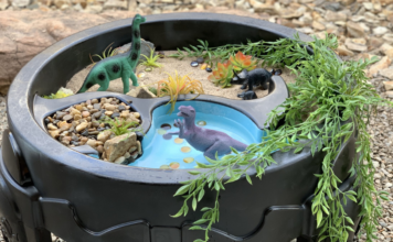 Upcycle Your Water Table Into a Dinosaur World Upcycle Your Water Table Into a Dinosaur World