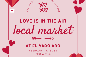 Love Is in the Air Local Market V-Day Event Flyer
