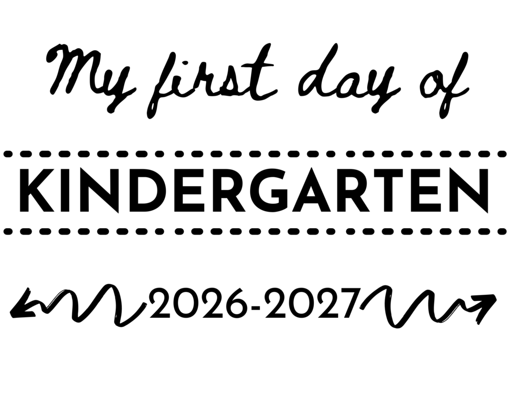 First day sign