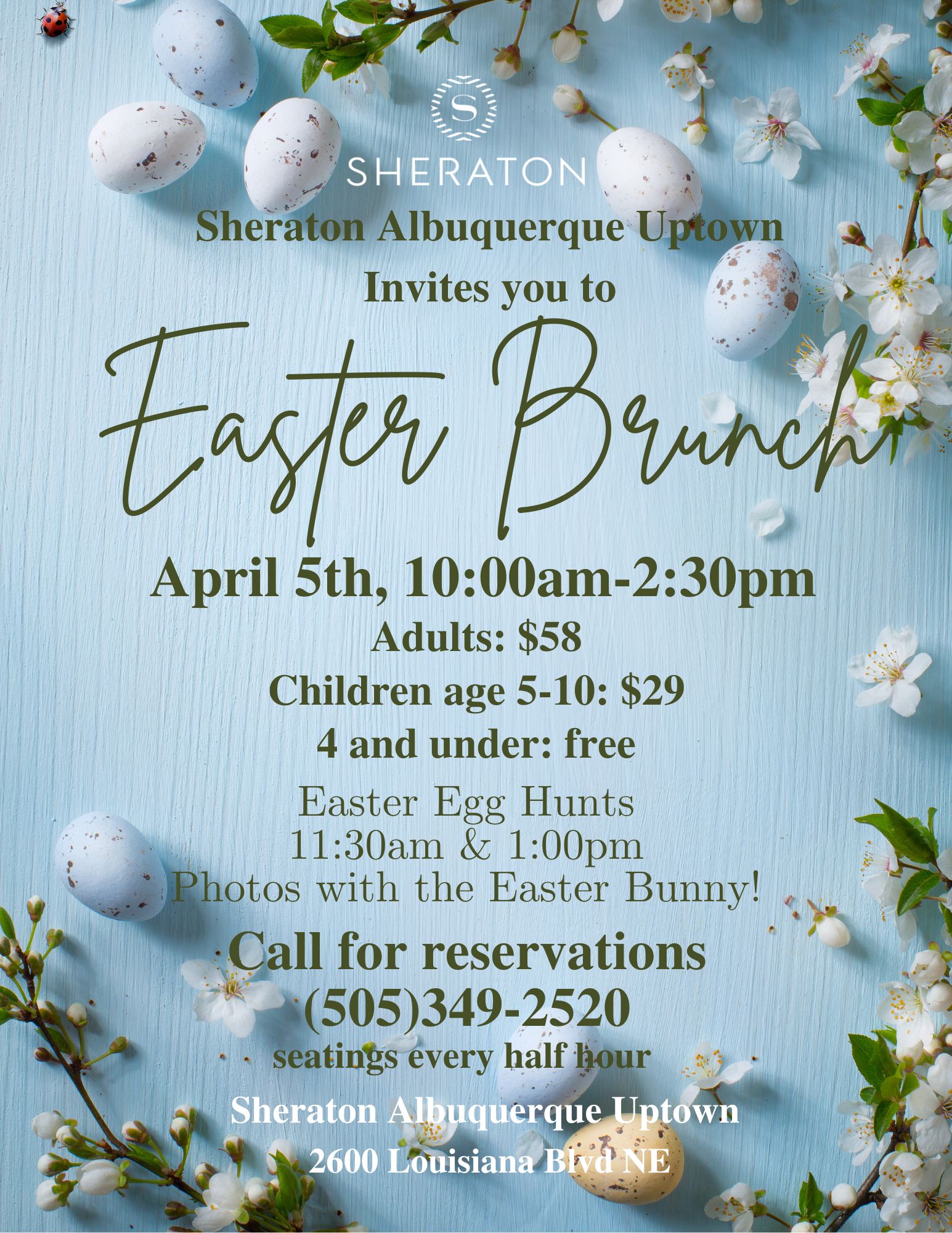 Sheraton Albuquerque Easter Brunch