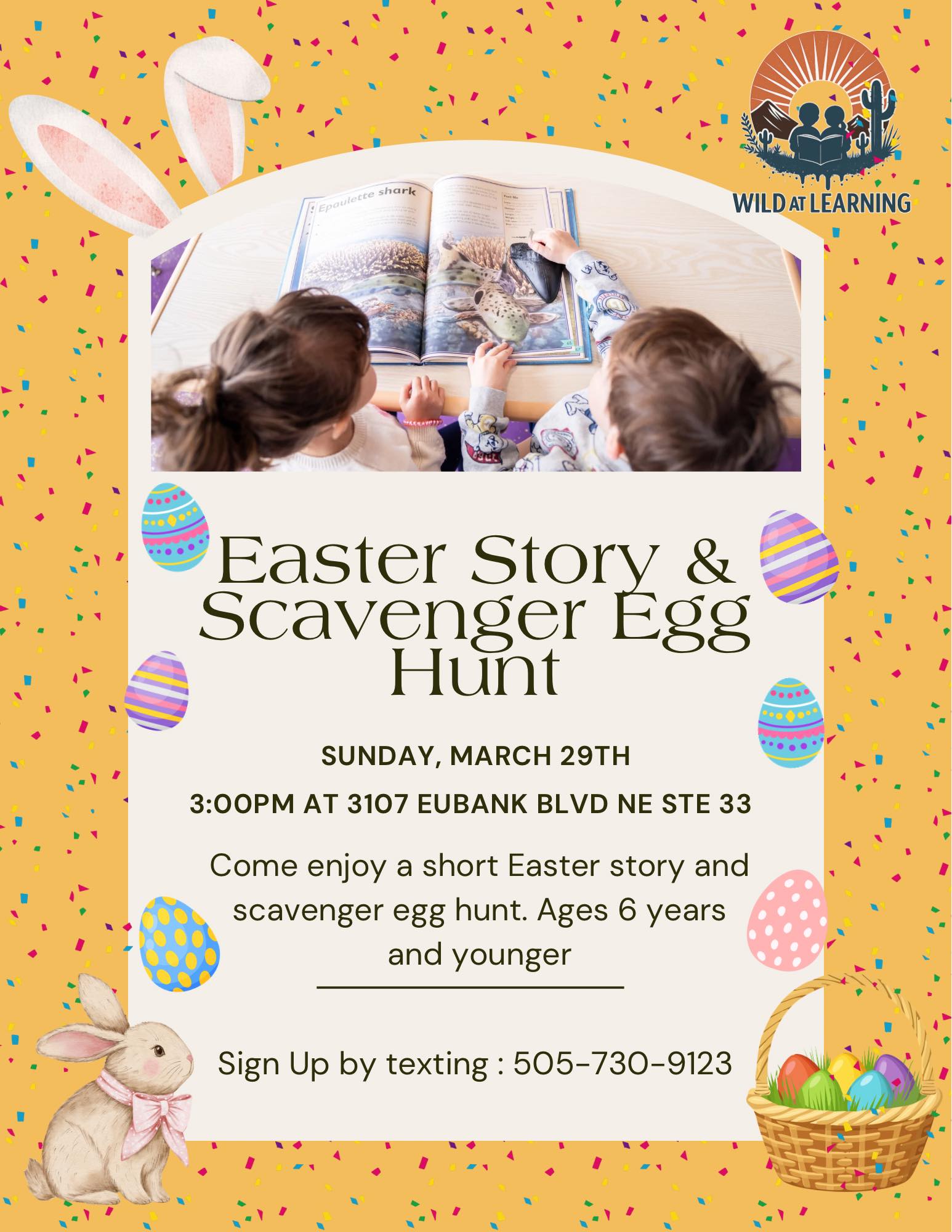 Easter Story & Scavenger Egg Hunt (Ages 6 & under)
