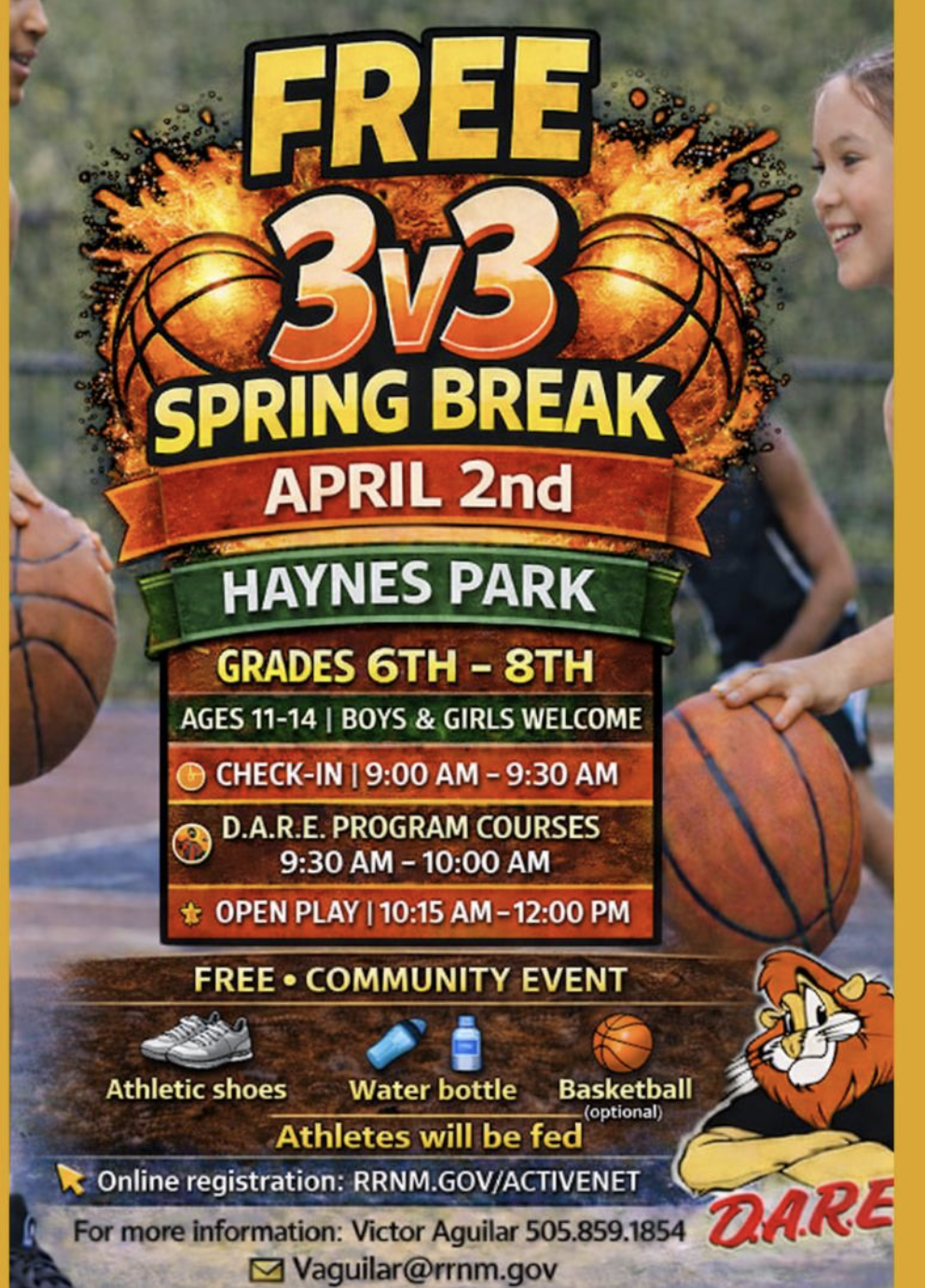 Free 3V3 Youth Basketball Program