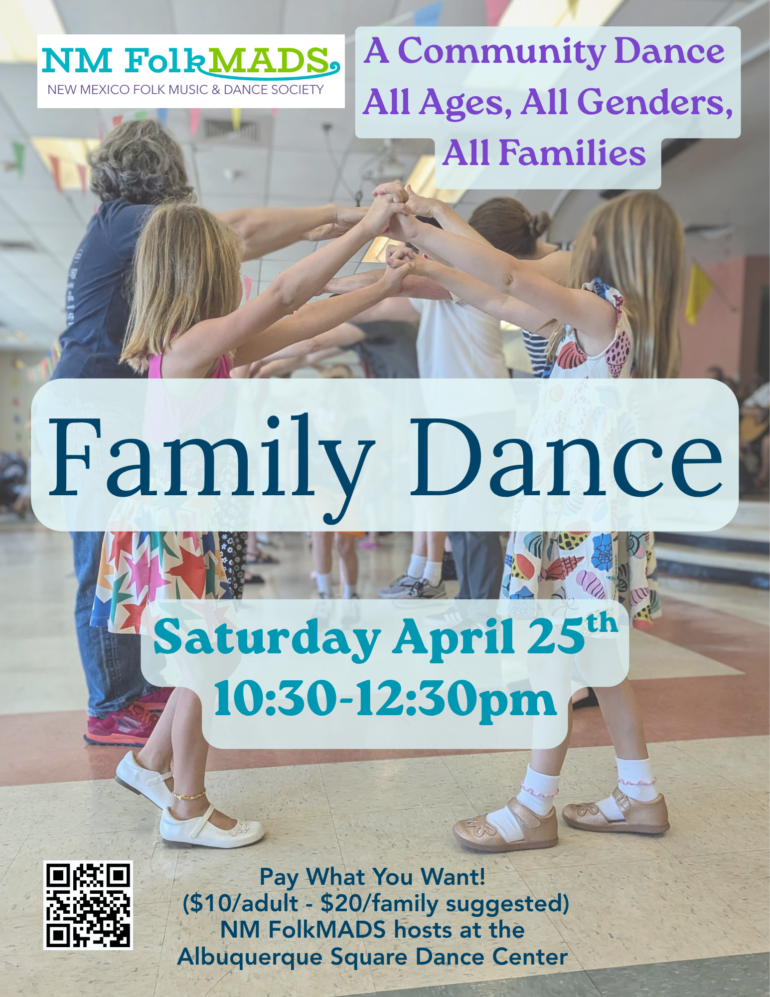 April Family Dance–All Ages Community Dance to Live Music