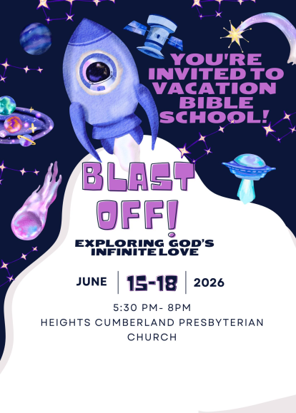 Blast Off Vacation Bible School , Exploring God’s Infinite Love